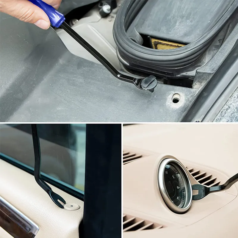 Kit Herramientas Automotriz Bota Grapas y Molduras con Desarmador de Uña