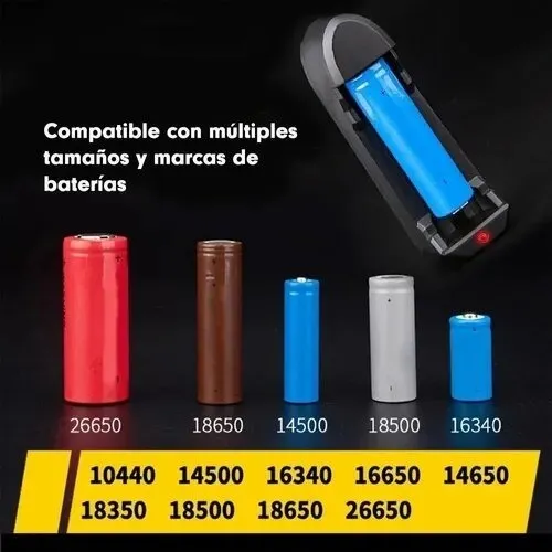Cargador de Batería 18650 | Cargador Universal Para Pila 18650 17670 14500 10440