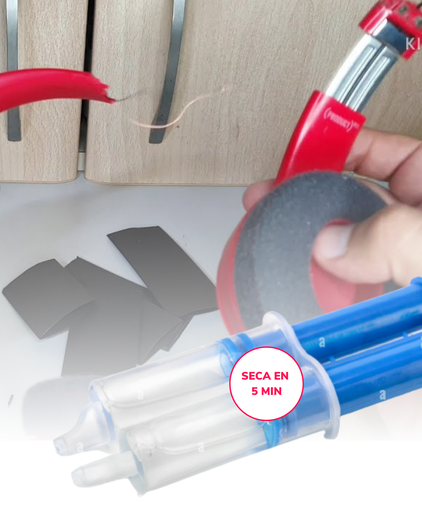 Jeringa de Adhesivo Tipo Resina Epoxica 25ml | Pegamento Para Reparación y Enconado de Bocinas