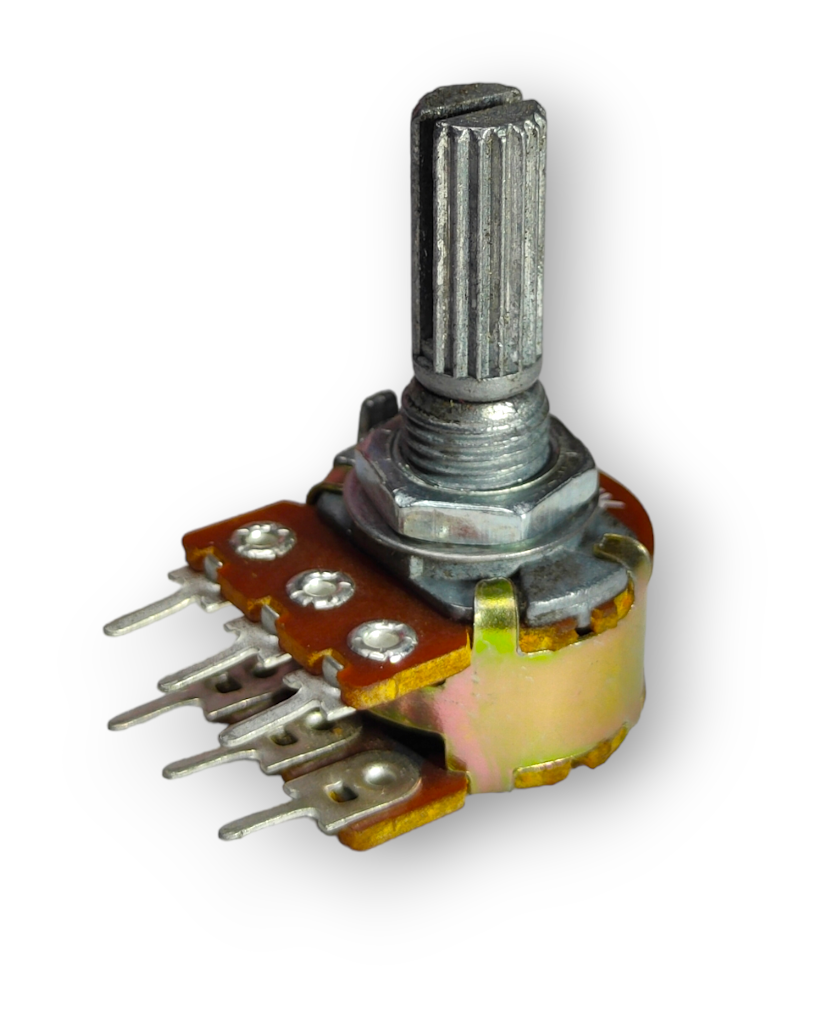 Potenciometro Doble Caña Larga 6 pines POT02
