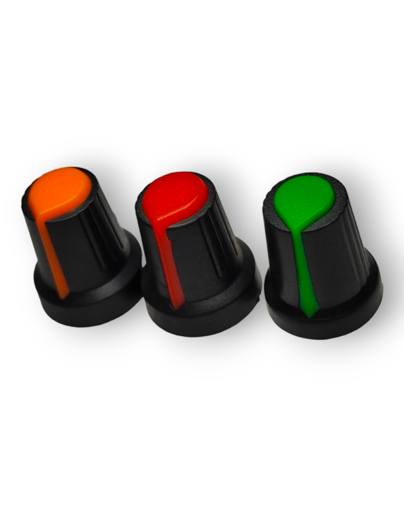 Perilla Sencilla Para Potenciometro Caña Astriada | Colores variados 835-001