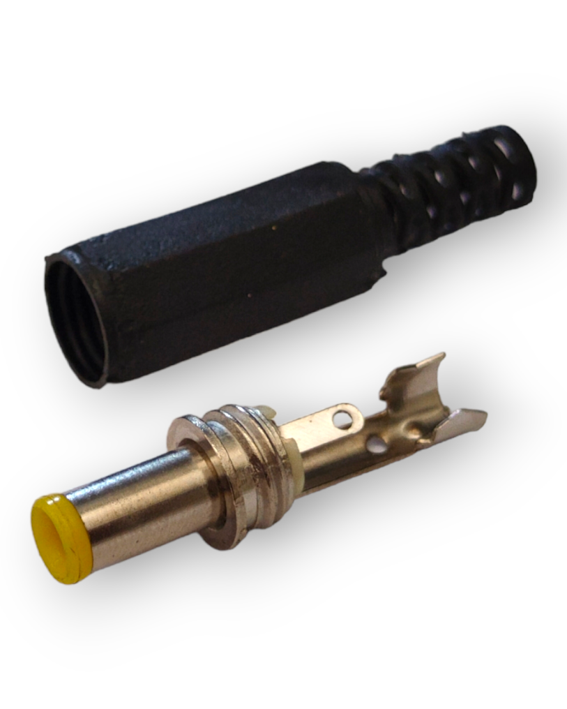 INV20 Plug Invertido Jumbo Punta Amarilla Pin Central