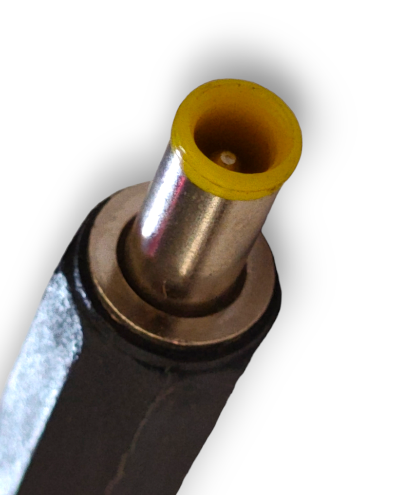 INV20 Plug Invertido Jumbo Punta Amarilla Pin Central