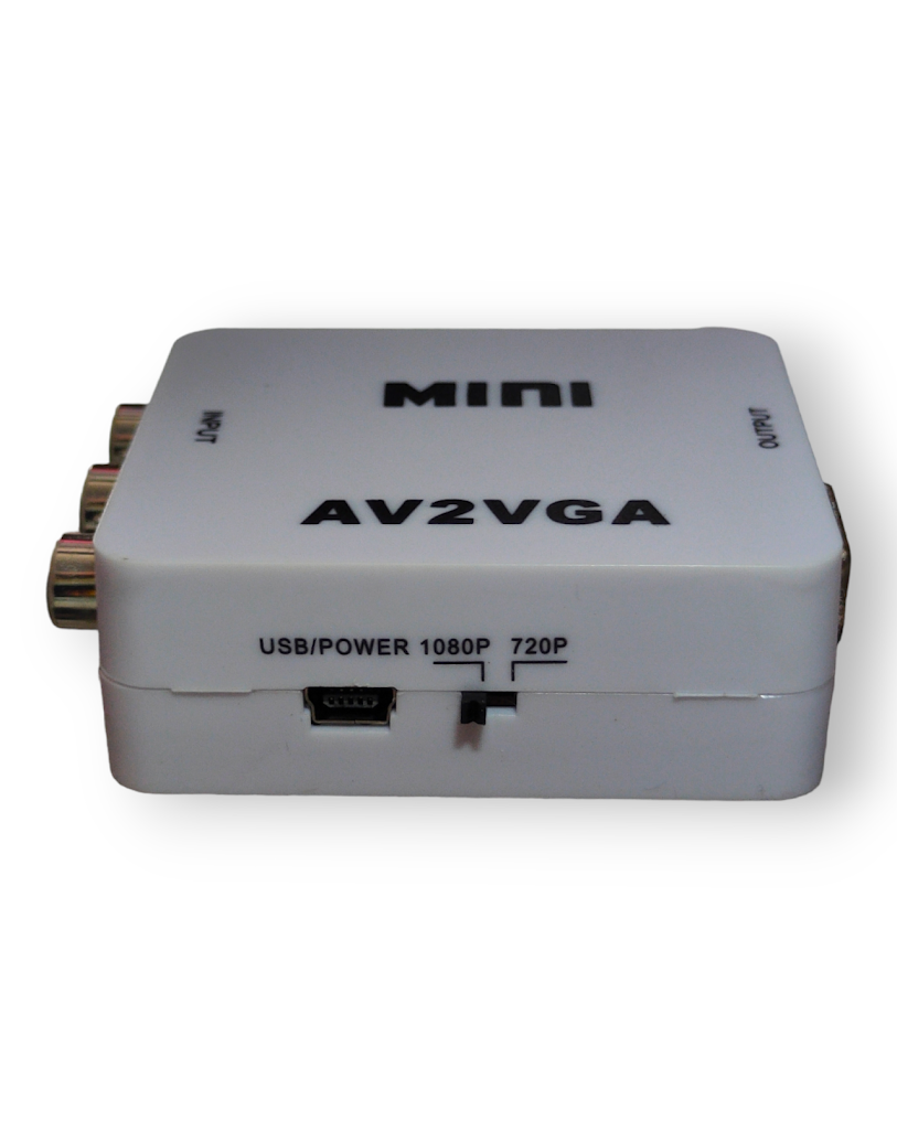 Convertidor de Audio y Video RCA a VGA AV2VGA