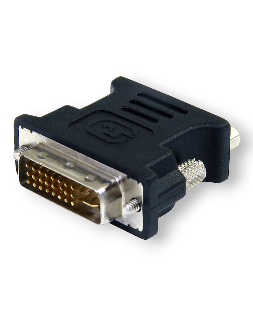 Adaptador Unidireccional DVI a VGA | DVI 24+5 macho a VGA Hembra