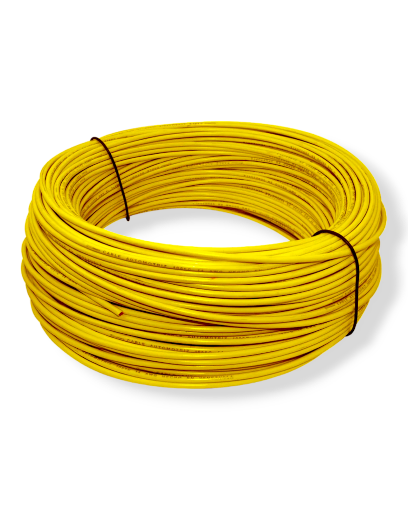 Cable unipolar calibre 16 Eléctrico Automotriz | Rollo 100 metros Cable 100% cobre 16AWG