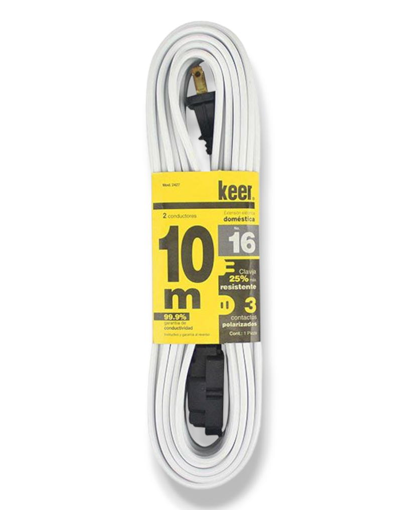 Extensión Eléctrica de Uso Domestico KEER Diferentes Medidas