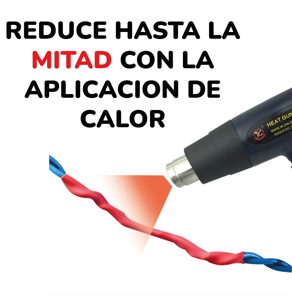 Tubo Aislante Termo Contráctil Thermofit Diámetro 3/8" | T03805