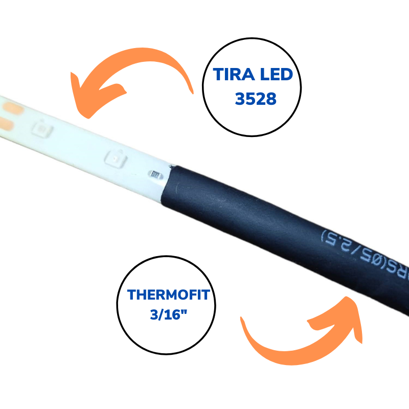 Tubo Aislante Termo Contráctil Thermofit Diámetro 3/16" | T03163