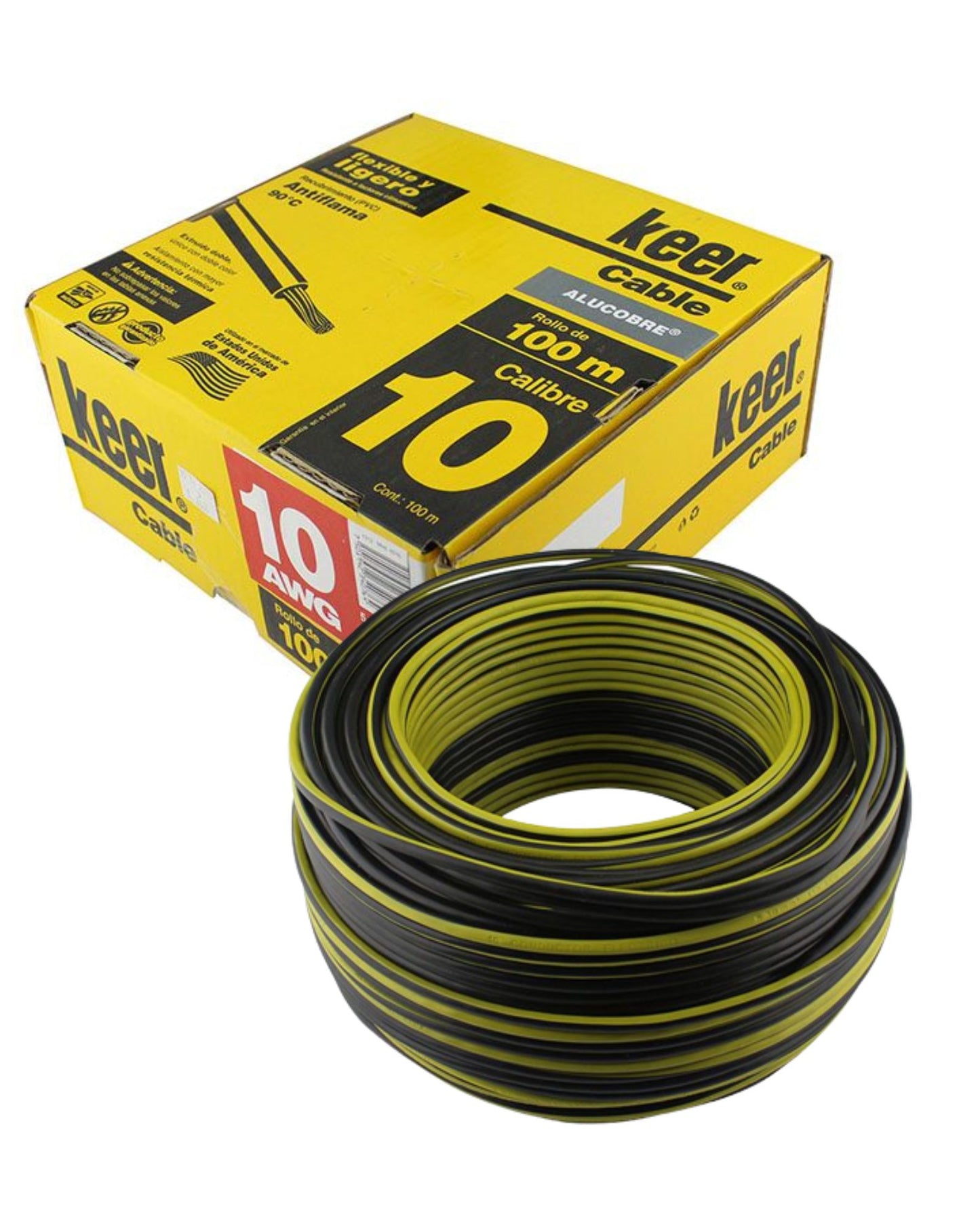 Cable eléctrico Unipolar Calibre 10AWG | Cable eléctrico uso domestico alucobre