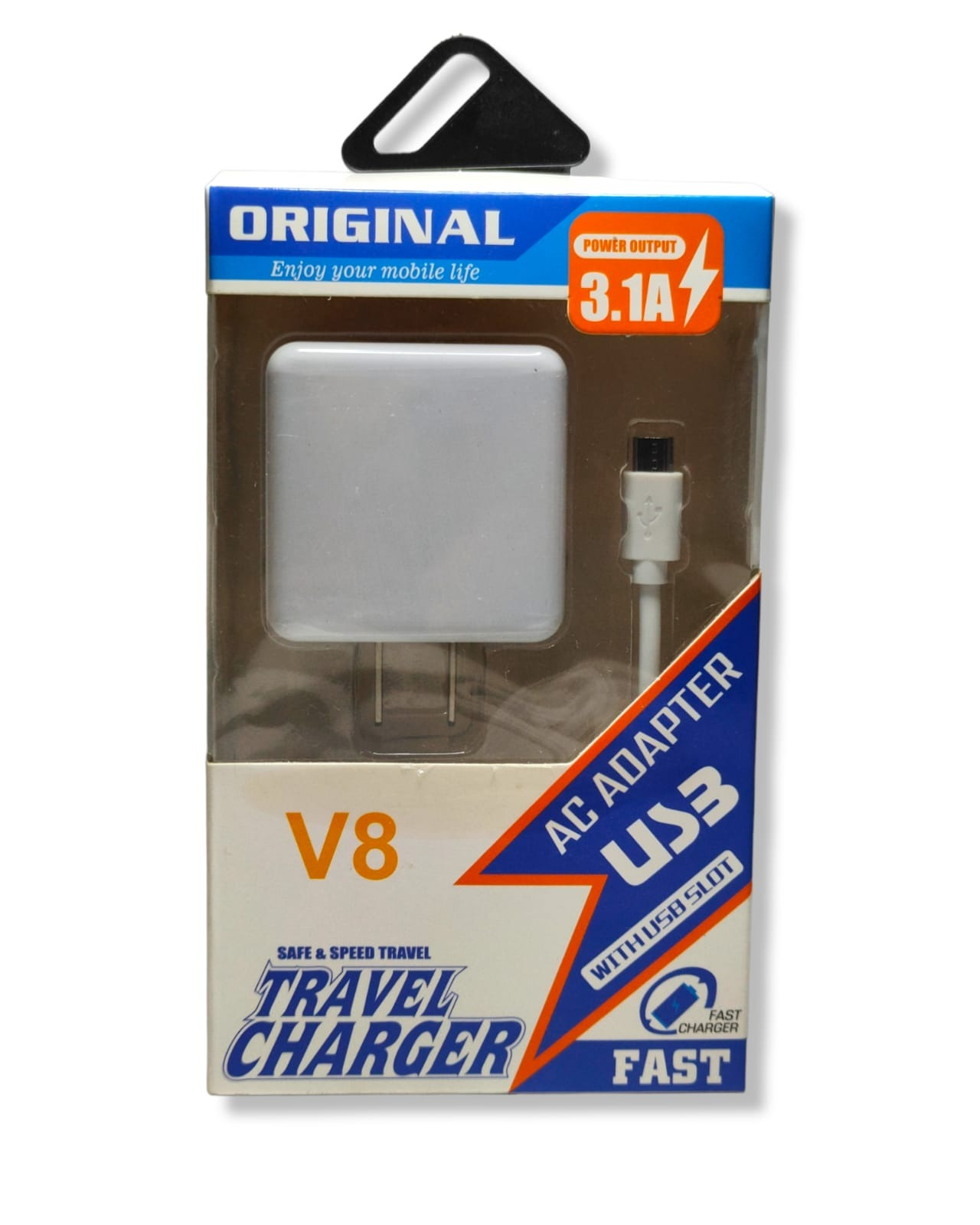 Cargador V8 para celular | Cargador de telefono entrada V8 micro USB