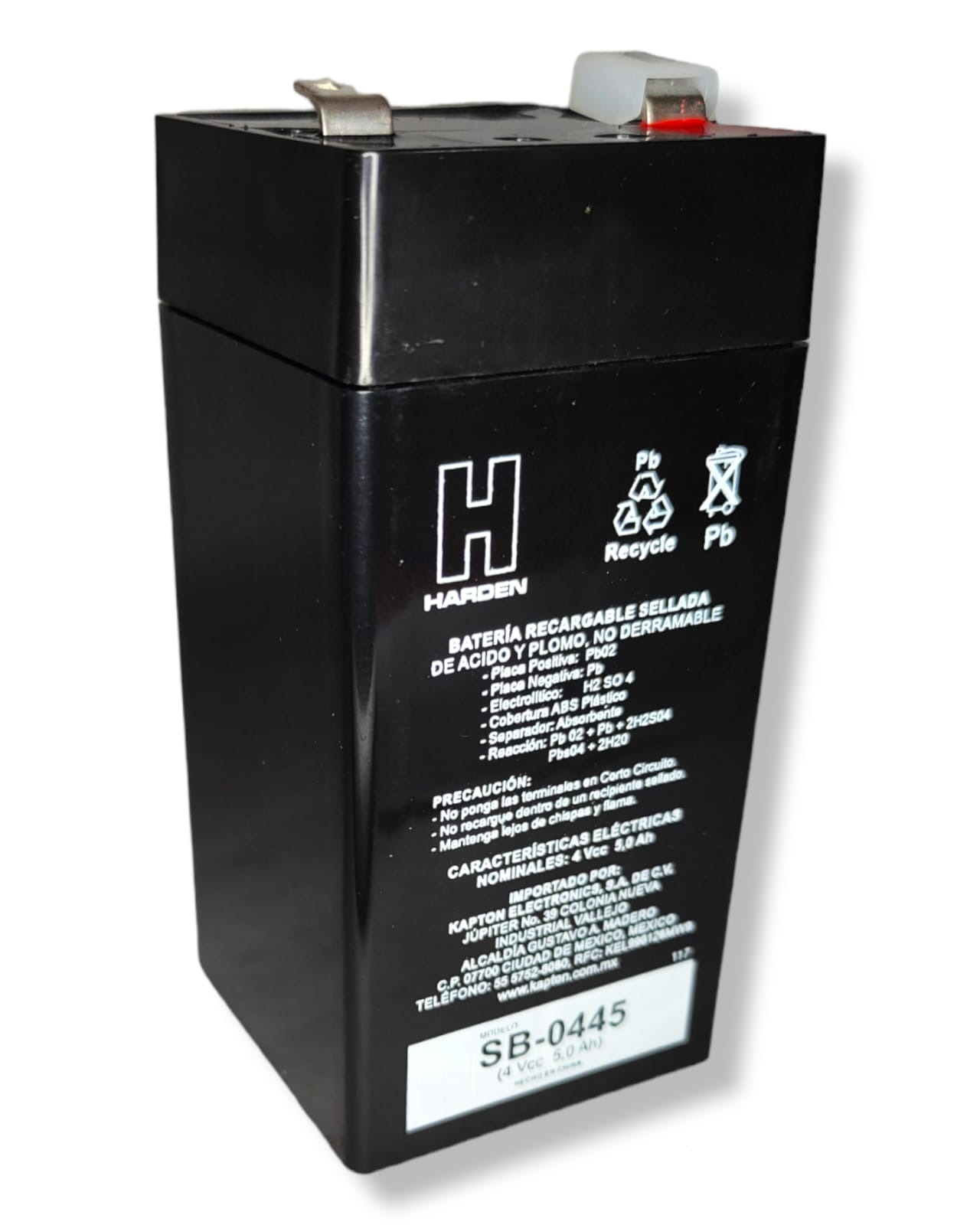 Batería 4V 5A Sellada Recargable SB-0445