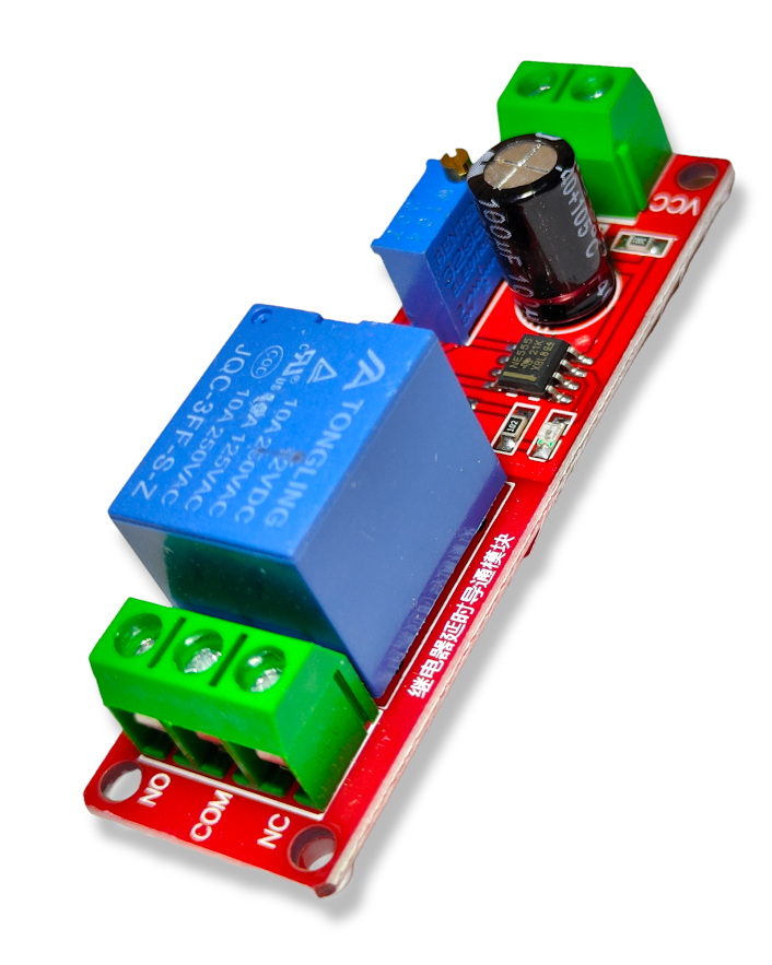 Modulo Relevador 12VC con Temporizador de Retraso Delay NE555