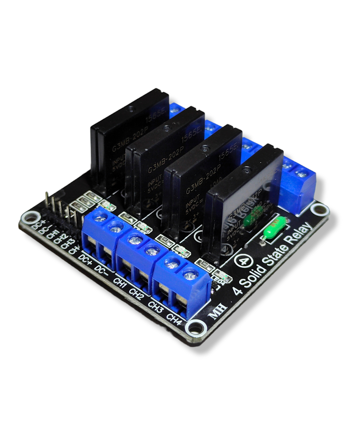 Modulo 4 Relevadores Relay Estado Solido 2 Canales SS4 | Proximamente descontinuado