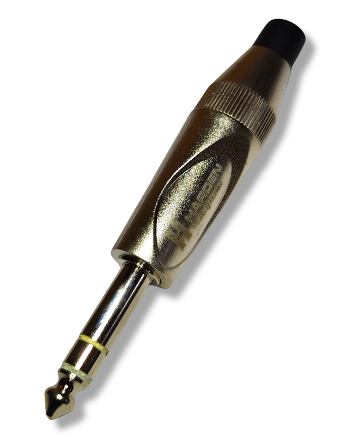 Plug 6.3mm Estéreo Metálico PL-168N PLU003