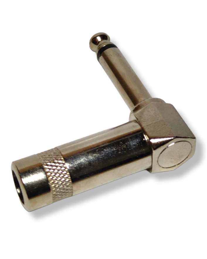 705-916 Plug 6.3mm Monaural Metálico en Escuadra en L PLU007