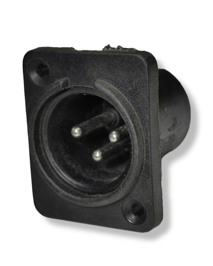 Conector Cannon XLR de Plástico para Chasis