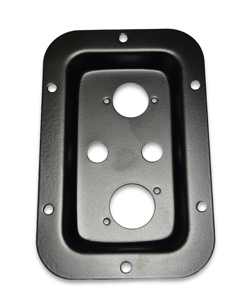 045-599 Tapa Metálica para Speakon con Orificios Para Bafle