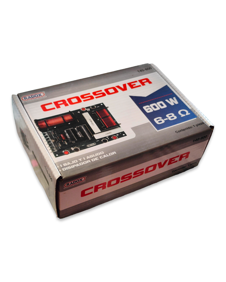 140-800 Crossover 1 bajo y 1 agudo 600w