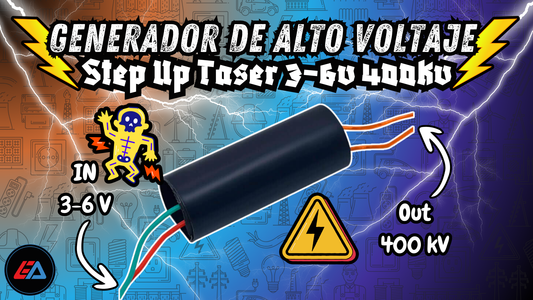 Generador De Alto Voltaje Step Up Taser 3-6v 400kv: Usos y función