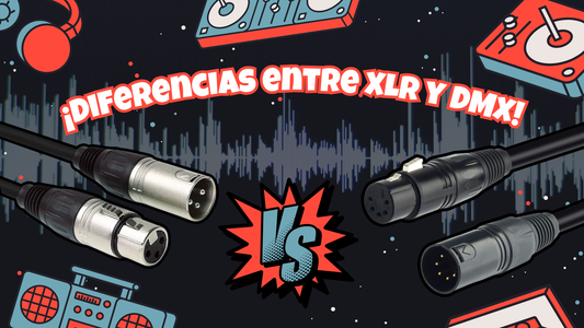 ¿Cuáles son las Diferencia entre los cables XLR y DMX? 🤔🥸☝️