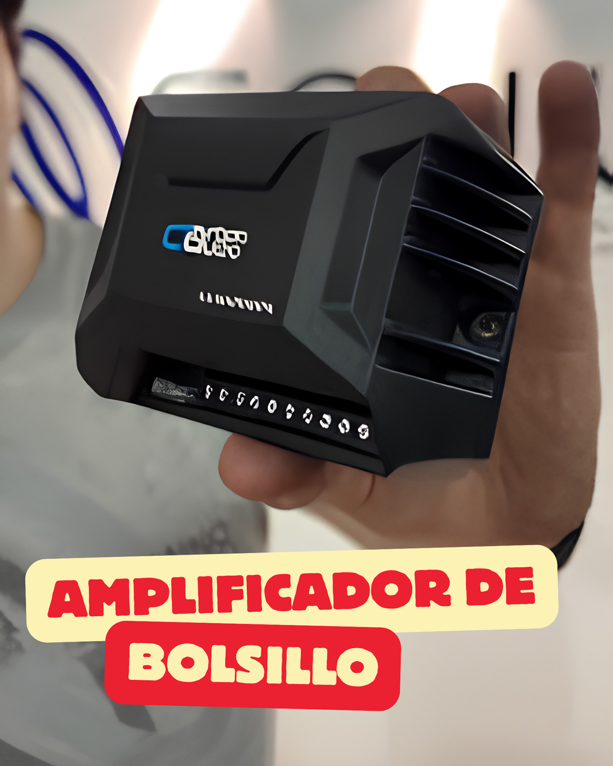 Amplificador de bolsillo Carbon Audio 2800W | Amplificador digital para carro | Fuente para woofer de coche