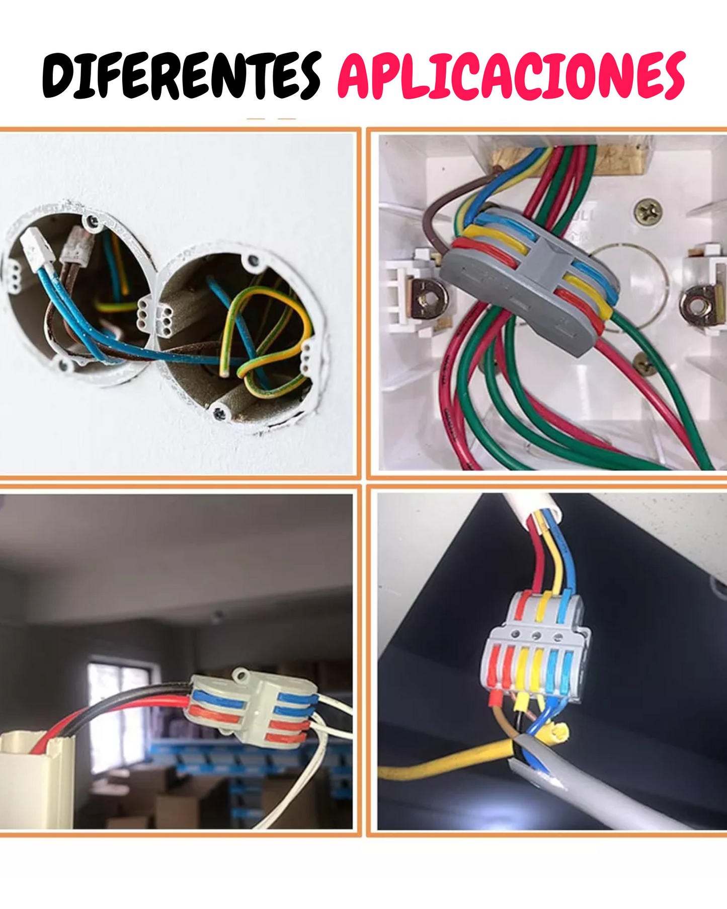 Conector eléctrico PCT de empalme rápido| Conector rápido de palanca | Diferentes modelos