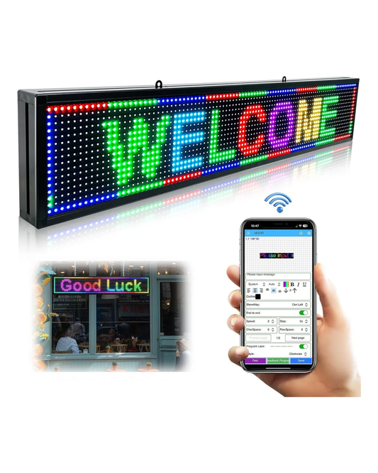 Anuncio Led Programable RGB WIFI | Letrero LED IP65 programable desde celular