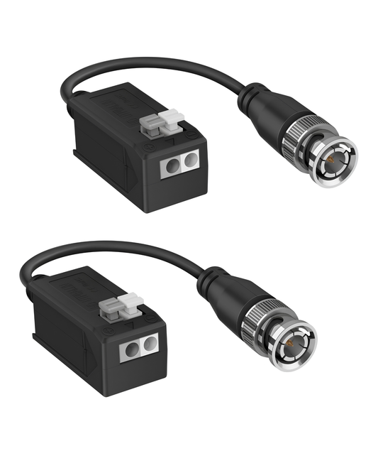 Extensor de Video CCTV CCTV-412 | Par de Video Balun para camara de seguridad UTP BNC