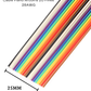 Cable plano arcoíris 20 vías 28AWG | Cable Ribbon multicolor Pitch estándar 20 hilos | Tramo 1 metro