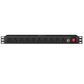 Multicontacto Para Rack de 10 Contactos Con Supresor de Picos MOR-015