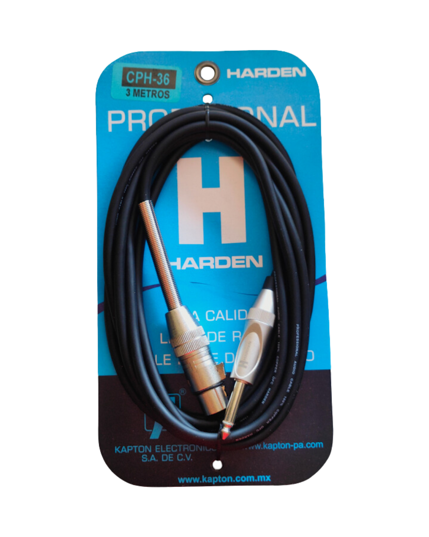 CPH-36 Cable Jack Cannon XLR a Plug 6.3mm 3m | Cable Para Micrófono