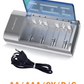 Cargador de baterias universal AA / AAA / Tipo C / Tipo D / 9V
