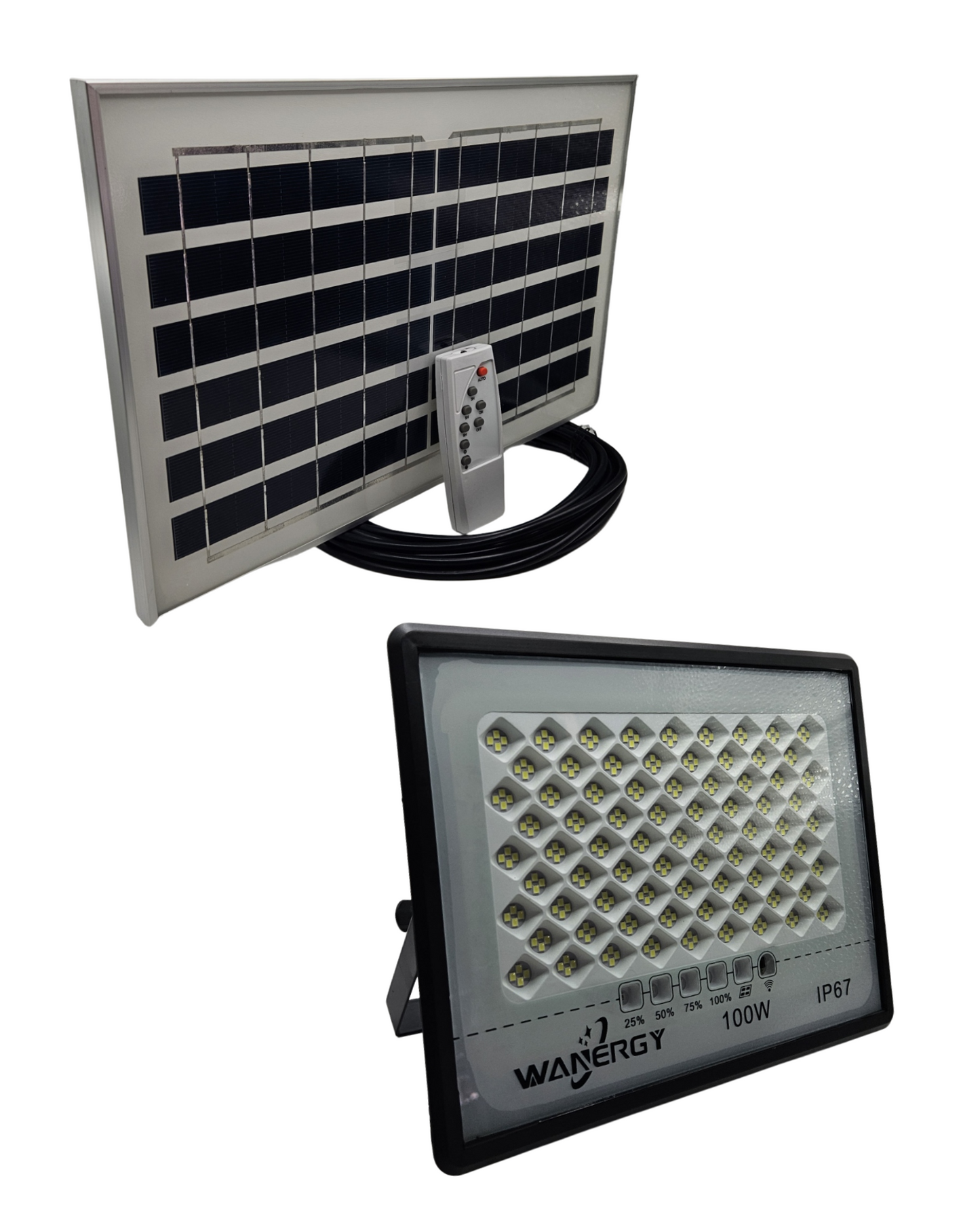 Reflector LED Solar 100w | Luminaria LED con Panel Solar 40959