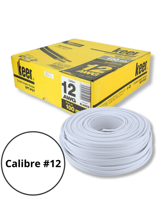 Cable eléctrico Duplex Calibre 12 | Cable POT KEER 4050