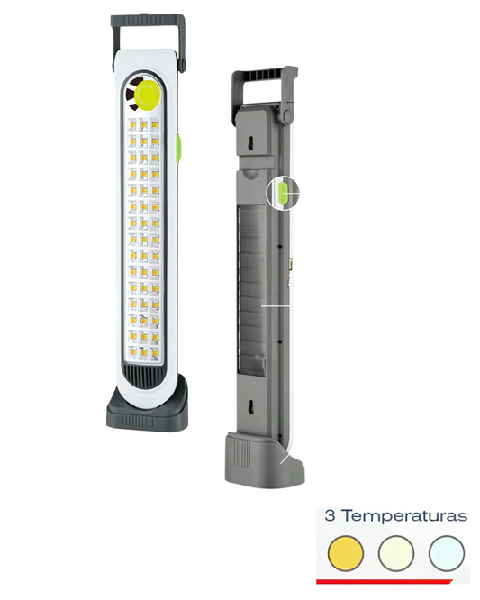 Lámpara Solar De Emergencia Recargable | Reflector portatil Luz LED 63516