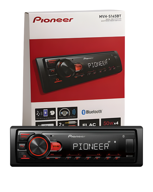 Autoestéreo Pioneer MVH-S145BT | Estereo Bluetooth Usb Aux