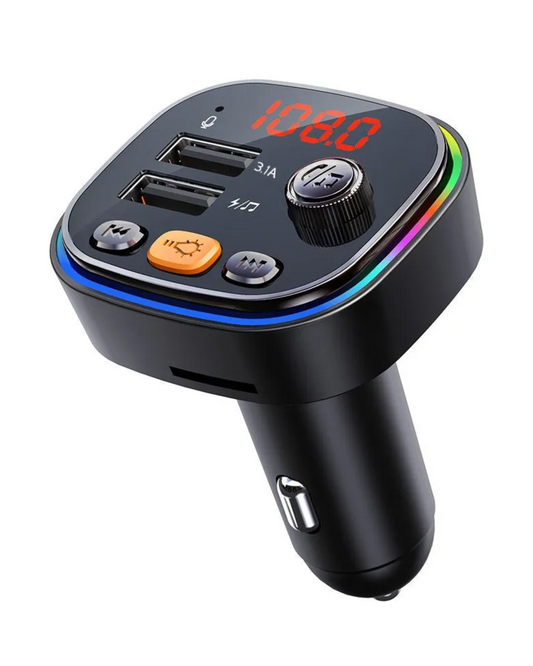 Transmisor de Señal FM Auxiliar USB Bluetooth