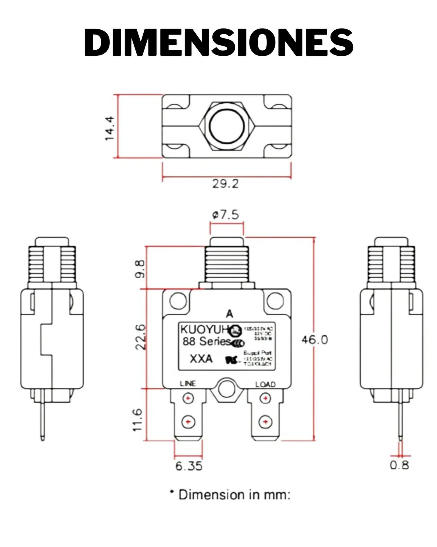 Reset 2 Pines 30A | SWI33