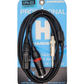 CPH-222 Cable de Audio de 1 Plug 6.3 Estereo a 2 Cannon Macho | "Y" de 1 Plug 6.3mm a 2 Conectores XLR Macho