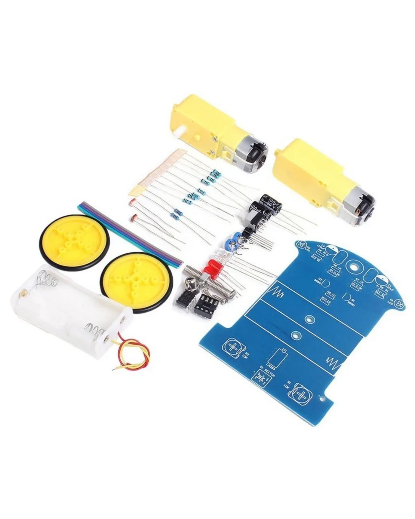 Kit carrito seguidor de lineas negras | Kit escolar para armar