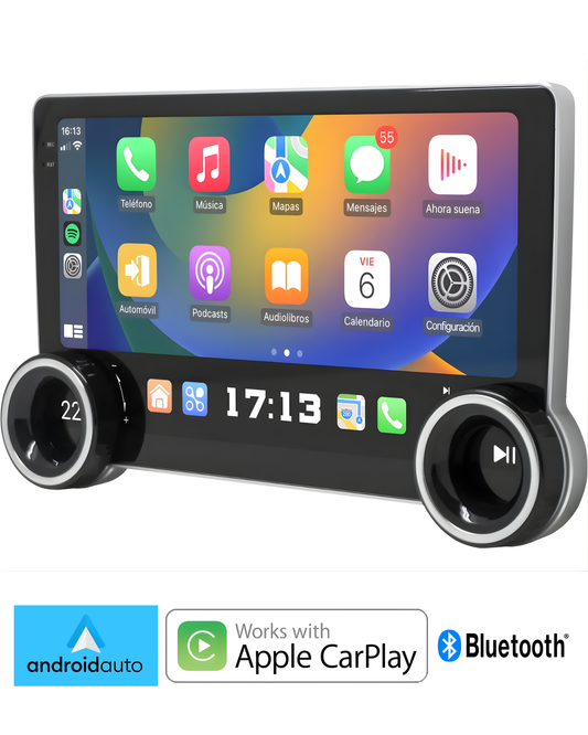 Autoestereo pantalla 10" Android Auto y Carplay Inalambrico | Estereo de pantalla doble din Universal KP-RA937