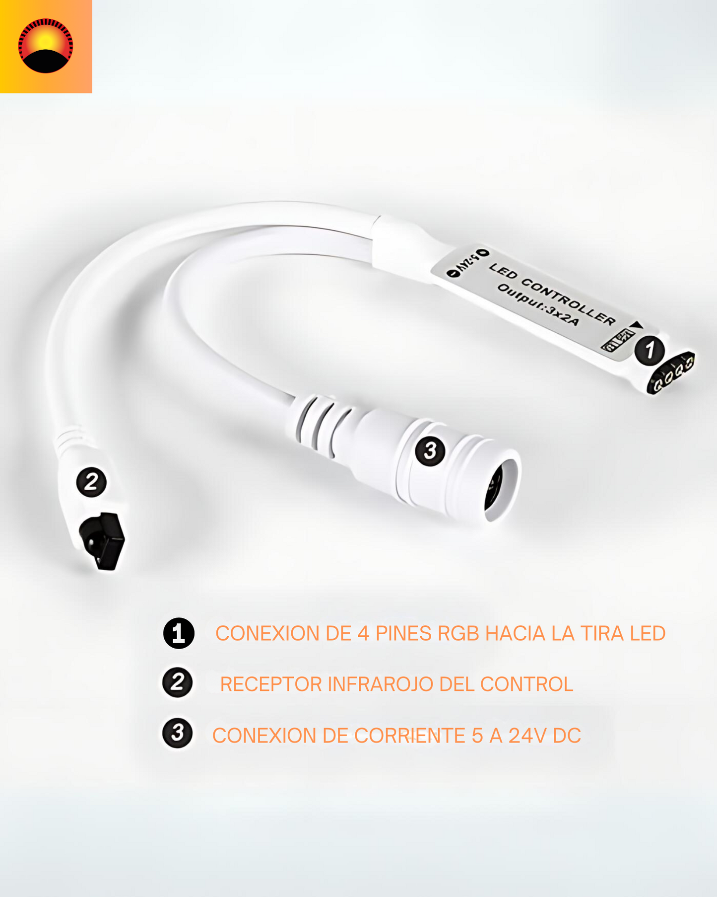 Controlador Para Tira de LED RGB con Control