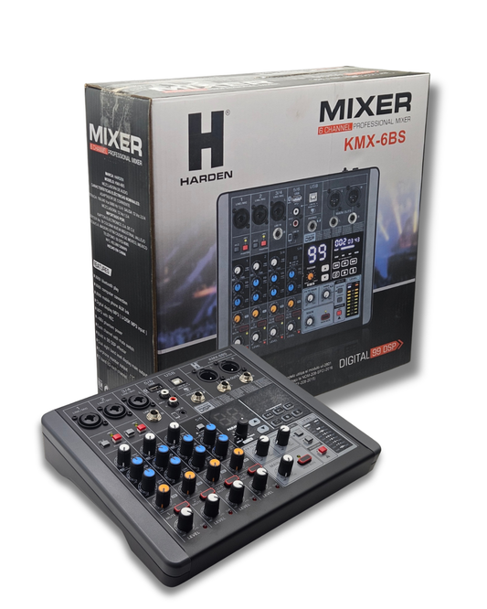Mezcladora de Audio de 6 Canales KMX-6BS