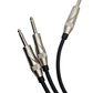 CPH-202 Cable de Audio de 1 Plug 6.3 Monaoaural a 2 Plug 6.3 Monoaural | "Y" de 1 Plug 6.3mm Monoaural a 2 plug 6.3mm Monoaural
