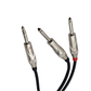 CPH-182 Cable de Audio de 1 Plug 6.3 Estéreo a 2 Plug 6.3 Monoaural | "Y" de 1 Plug 6.3mm a 2  Plug 6.3mm
