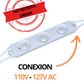 Modulo LED #5 110V 3 LED's Blanco Frio | Conexión Directa a Corriente de Casa 127V AC