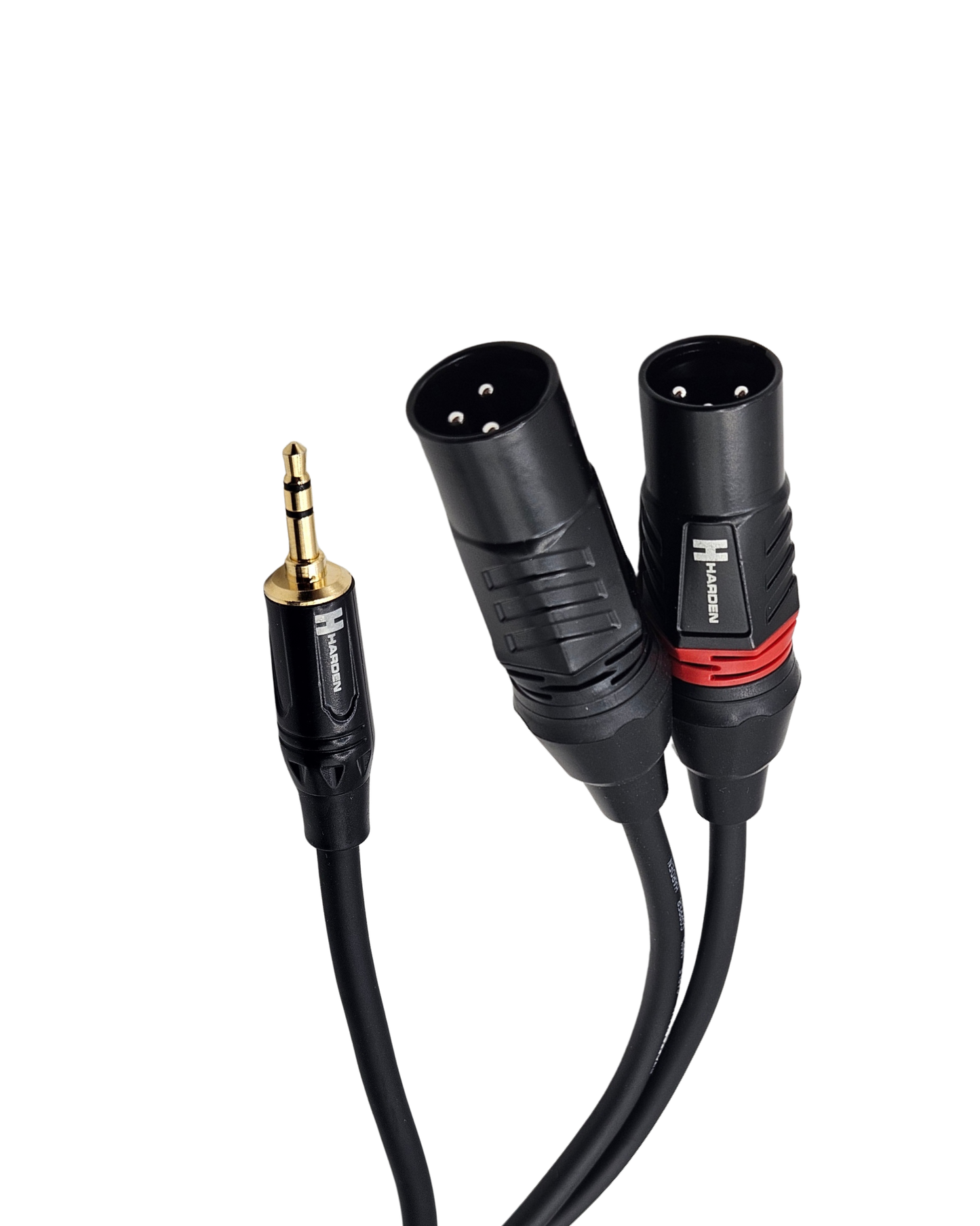 CPH-172 Cable de Audio de 1 Plug 3.5 Estéreo 2 Cannon Macho | "Y" de 1 Plug 3.5mm a 2 XLR Macho