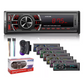 Autoestereo 1 Din MP3 Bluetooth Radio Auxiliar USB SD | Estereo Automotriz sencillo HIVOZ