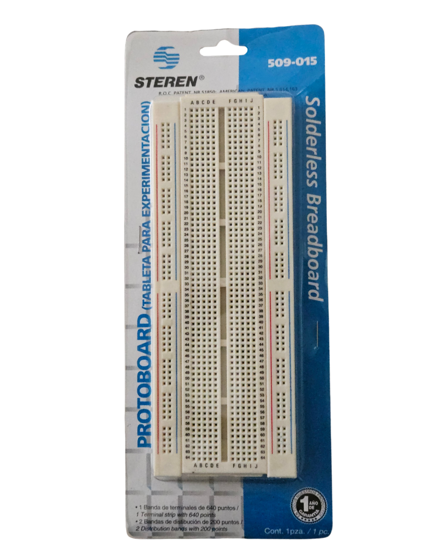 Placa Protoboard 509-015 | Placa experimentos tipo proto 830 puntos